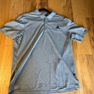 Adidas Gray Performance Polo Shirt